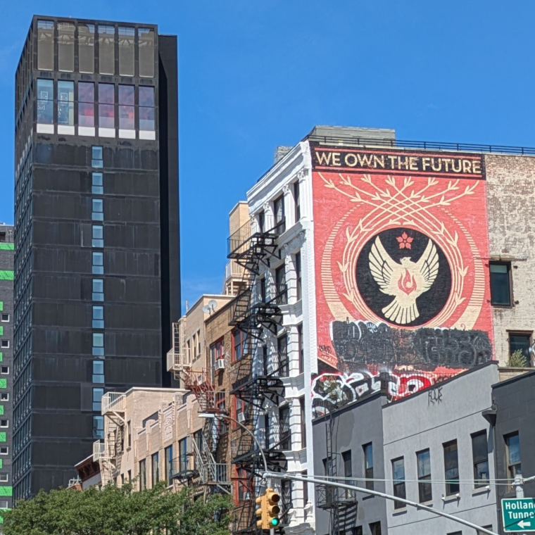 nyc street art &laquo;we own the future&raquo;